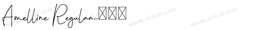 Amelline Regular字体转换